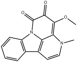 4-Methoxy-3-methyl-3H-indolo[3,2,1-de][1,5]naphthyridine-5,6-dione 结构式
