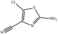 2-氨基-5-氯-4-噻唑甲腈 结构式