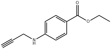 4-(2-丙炔-1-氨基)苯甲酸乙酯 结构式
