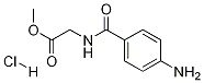 (4-氨基苯甲酰基)甘氨酸甲酯盐酸盐 结构式