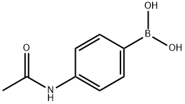 4-乙酰胺基苯硼酸 结构式