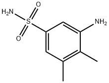 3-氨基-4,5-二甲基苯-1-磺酰胺 结构式