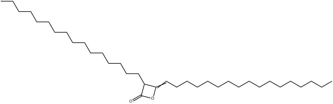 4-十七烷亚基-3-十六烷基-2-氧杂环丁酮 结构式