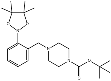 2-(4-BOC-PIPERAZIN-1YL)METHYLPHENYLBORONIC ACID, PINACOL 结构式