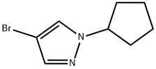 4-溴-1-环戊基-1H-吡唑 结构式