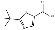 2-TERT-BUTYL-1,3-THIAZOLE-4-CARBOXYLIC ACID 结构式