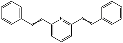 2,6-二(2-苯基乙烯基)吡啶 结构式