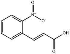 邻硝基苯乙烯酸(邻硝基肉桂酸) 结构式