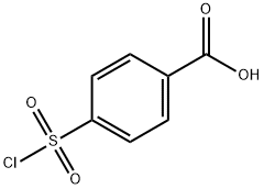 4-(氯磺酰)苯甲酸 结构式