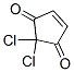 4-Cyclopentene-1,3-dione,  2,2-dichloro- 结构式