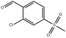 2-CHLORO-4-(METHYLSULFONYL)BENZALDEHYDE 结构式