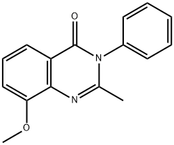 4(3H)-Quinazolinone,  8-methoxy-2-methyl-3-phenyl- 结构式