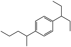 1-(2-Pentyl)-4-(3-pentyl)benzene 结构式