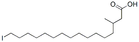 16-iodo-3-methylhexadecanoic acid 结构式