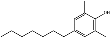 4-Heptyl-2,6-dimethylphenol 结构式