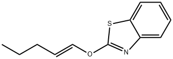 Benzothiazole, 2-(1-pentenyloxy)-, (E)- (9CI) 结构式