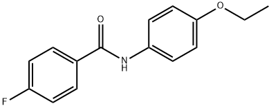 N-(4-乙氧基苯)-4-氟苯甲酰胺 结构式