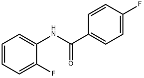 4-氟-N-(2-氟苯基)苯甲酰胺 结构式