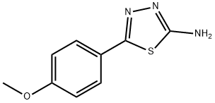 2-氨基-5-(4-甲氧基苯基)-1,3,4-噻二唑 结构式