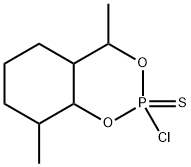 2-Chloro-4a,5,6,7,8,8a-hexahydro-4,8-dimethyl-4H-1,3,2-benzodioxaphosphorin 2-sulfide 结构式