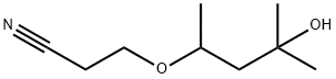 3-(3-Hydroxy-1,3-dimethylbutoxy)propanenitrile 结构式