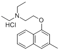 N,N-Diethyl-2-(3-methyl-1-naphthoxy)ethylamine hydrochloride 结构式