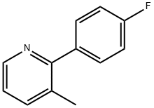 2-(4-氟苯基)-3-甲基吡啶 结构式