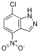 7-CHLORO-4-NITRO-1H-INDAZOLE 结构式