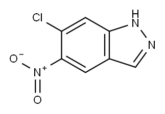6-氯-5-硝基-1氢-吲唑 结构式