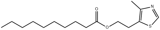 4-甲基-5-噻唑基乙醇癸酸酯 结构式