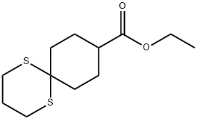 1,5-二硫杂螺[5.5]十一烷-9-羧酸乙酯 结构式