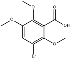 3-溴-2,5,6-三甲氧基苯甲酸 结构式