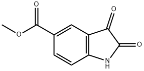 靛红-5-甲酸甲酯 结构式