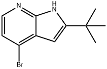 1H-Pyrrolo[2,3-b]pyridine, 4-broMo-2-(1,1-diMethylethyl)- 结构式