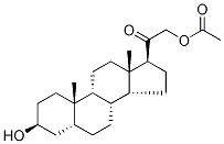 21-乙酰氧基-3BETA-羟基-5BETA-孕甾烷-20-酮 结构式