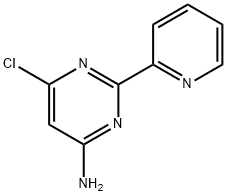 4-PyriMidinaMine, 6-chloro-2-(2-pyridinyl)- 结构式