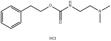 CARBAMIC ACID, (2-(DIMETHYLAMINO)ETHYL)-, PHENETHYL ESTER, MONOHYDROCH LORIDE 结构式