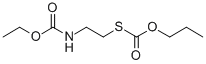 CARBAMIC ACID, N-(2-MERCAPTOETHYL)-, ETHYL ESTER, PROPYLTHIOCARBONATE  (ester) 结构式