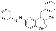 Benzenepropanoic acid, alpha-(2-hydroxy-5-(phenylazo)phenyl)- 结构式