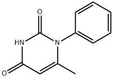 1-Phenyl-6-methyl-1,2,3,4-tetrahydropyrimidine-2,4-dione 结构式