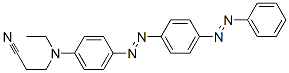 3-[Ethyl[4-[[4-(phenylazo)phenyl]azo]phenyl]amino]propionitrile 结构式