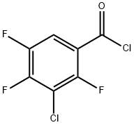 3-氯-2,4,5-三氟苯甲酰氯 结构式
