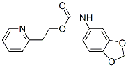 2-pyridin-2-ylethyl N-benzo[1,3]dioxol-5-ylcarbamate 结构式