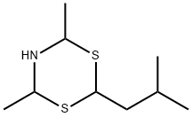 2-异丁基-4,6-二甲基二氢-l,3,5-二噻嗪 结构式