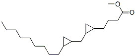 2-[(2-Nonylcyclopropyl)methyl]cyclopropanebutanoic acid methyl ester 结构式