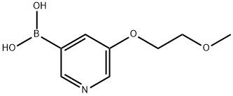 5-(2-甲氧基乙氧基)吡啶-3-硼酸 结构式