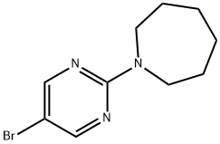 1-(5-Bromopyrimidin-2-yl)azepane 结构式