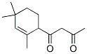 1-(2,4,4-Trimethyl-2-cyclohexen-1-yl)-1,3-butanedione 结构式