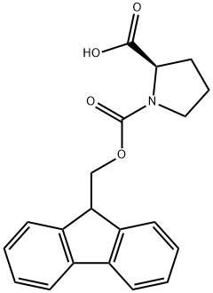 Fmoc-D-脯氨酸 结构式