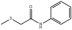 2-(甲硫基)乙酰苯胺 结构式